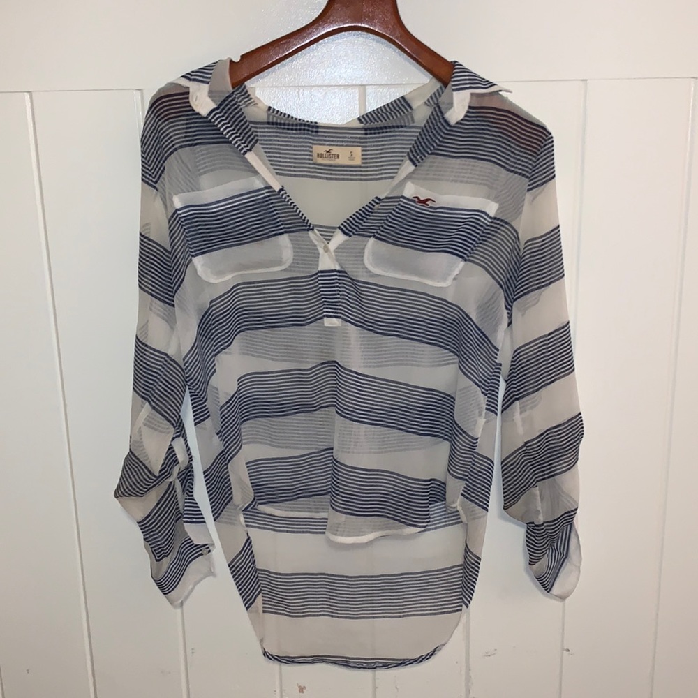 Sheer Striped Top